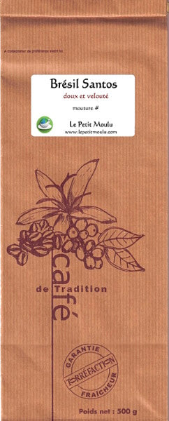 Sachet café Brésil Santos - Le Petit Moulu