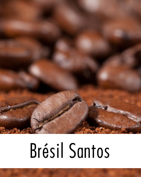 Café en grain de Brésil Santos - Le Petit Moulu (with lable)